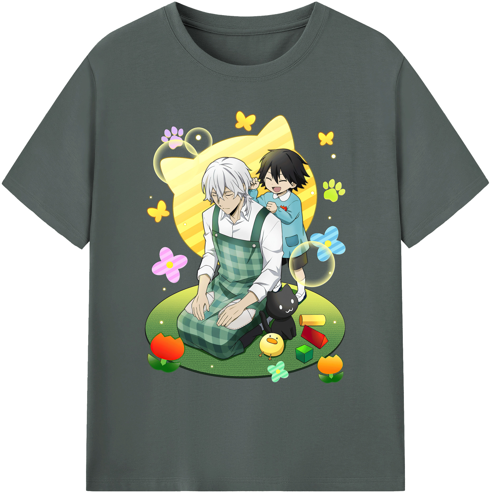 （画像用） 文豪ストレイドッグス Bungo Stray Dogs 綿100％ メンズ半袖Tシャツ｜肌触りやわらか＆通気性